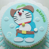 Order Playful Doraemon Theme Fondant Cake