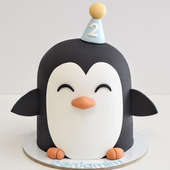 Playful Penguin Cake Online
