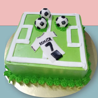Playful Pitch Football Cake, Designer Cakes Online