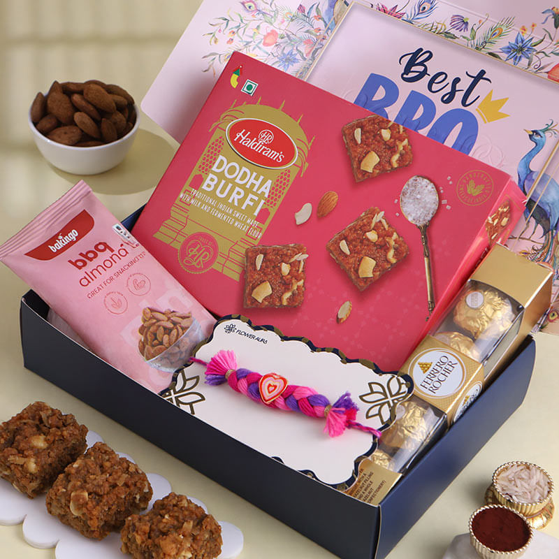 Playful Tassel Kids Rakhi N Gourmet Treats Hamper