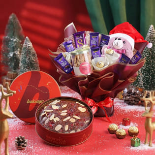 Plum Cake N Gourmet Treats Xmas Gift Combo