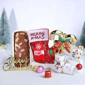 Christmas Hamper Online: Plum Cake, Chocolates, Short Glasses