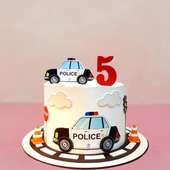 Police Patrol Car Theme Cake