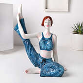 Polyresin Yoga Decor Showpiece