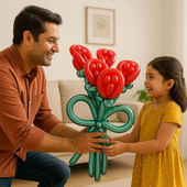 Pop Art Floral Balloon Bouquet Decor
