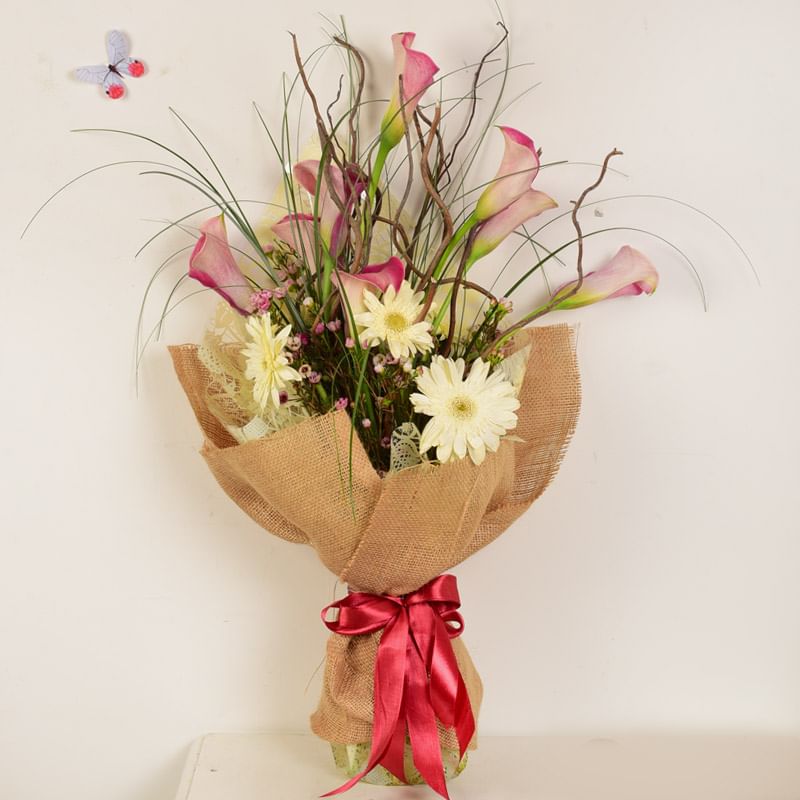 A cute Combo of Pink and White Affair
