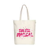 Positive Message Natural Tote Bag