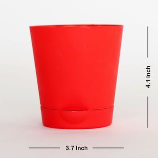 Red Good Luck Plant Pot