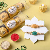 Premium Rose Rakhis N Chocolates Combo