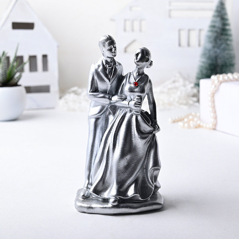 Buy Premium Silver Couple Figurine