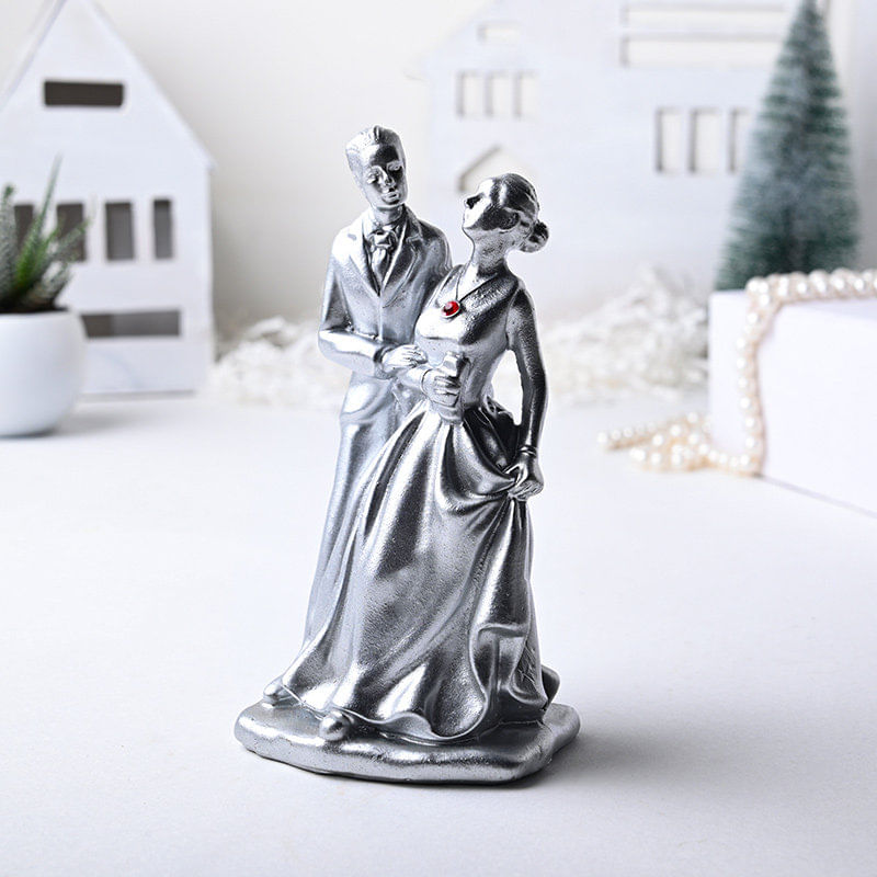 Buy Premium Silver Couple Figurine