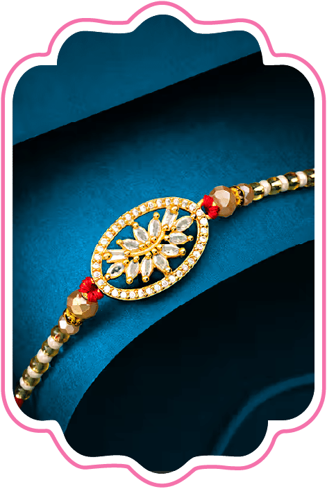 Premium Stone Rakhi