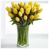 Order Prepossessing Tulips In Vase Gift for Valentine