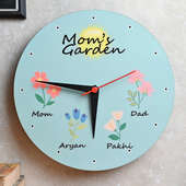 Pretty Family Garden Clock - Lovely Mother's Day Gift