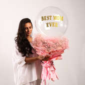 Send Pink Balloon Bouquet For Mom - Mothers Day Flowers