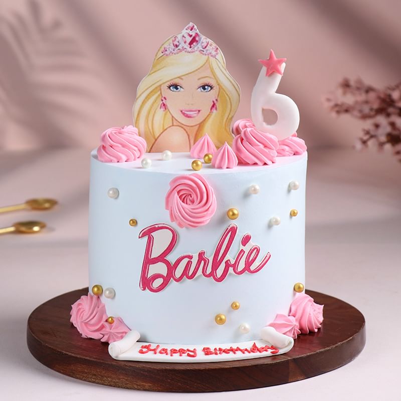 Pretty in Pink Barbie Cake