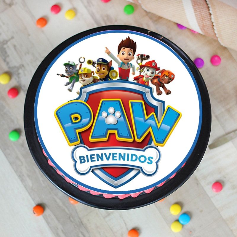 Pretty Paw Patrol Poster - Birthday Cake For Kids Online