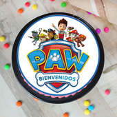 Pretty Paw Patrol Poster - Birthday Cake For Kids Online
