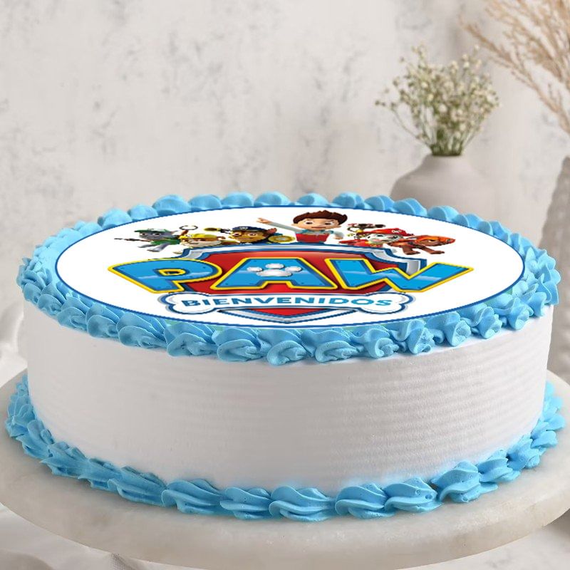 Pretty Paw Patrol Poster - Birthday Cake For Kids Online