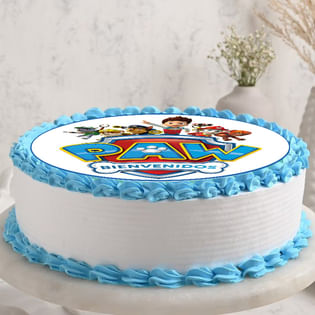 Pretty Paw Patrol Poster - Birthday Cake For Kids Online