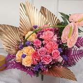 Pretty Pink Roses Box - Best Valentines Flower Gift