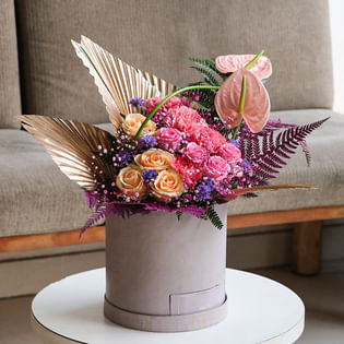 Pretty Pink Roses Box -
