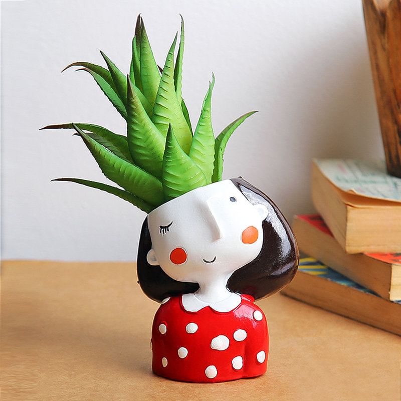 Online Plant - Pretty Red Girl Vase