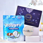 Prism Evil Eye Rakhi With Bounty Miniatures
