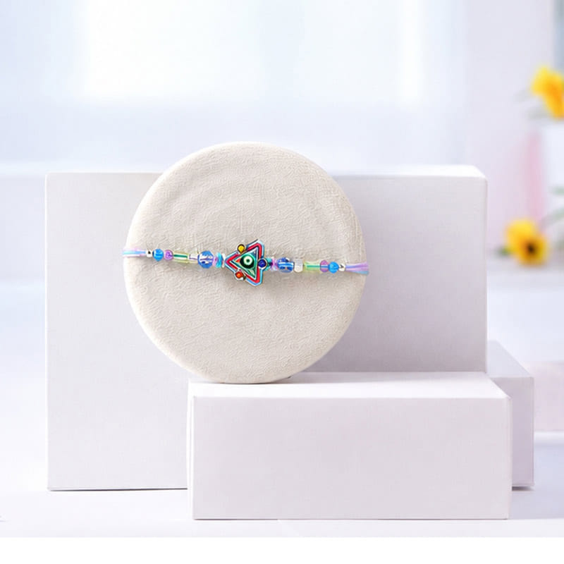 Prism Evil Eye Rakhi With Bounty Miniatures