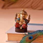 Prismatic Ganesha Brass Idol
