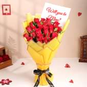 Propose Day Magic In Golden Roses