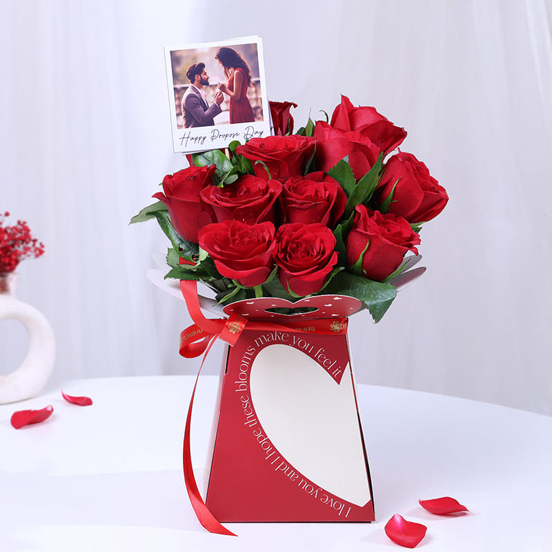 Roses N Polaroid Proposal Are Forever