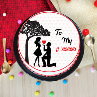 Photo cake for propose day