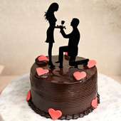 Buy Proposing Love Valentine Cake Online