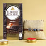 Protective Evil Eye Bracelet Rakhi With Chocolate