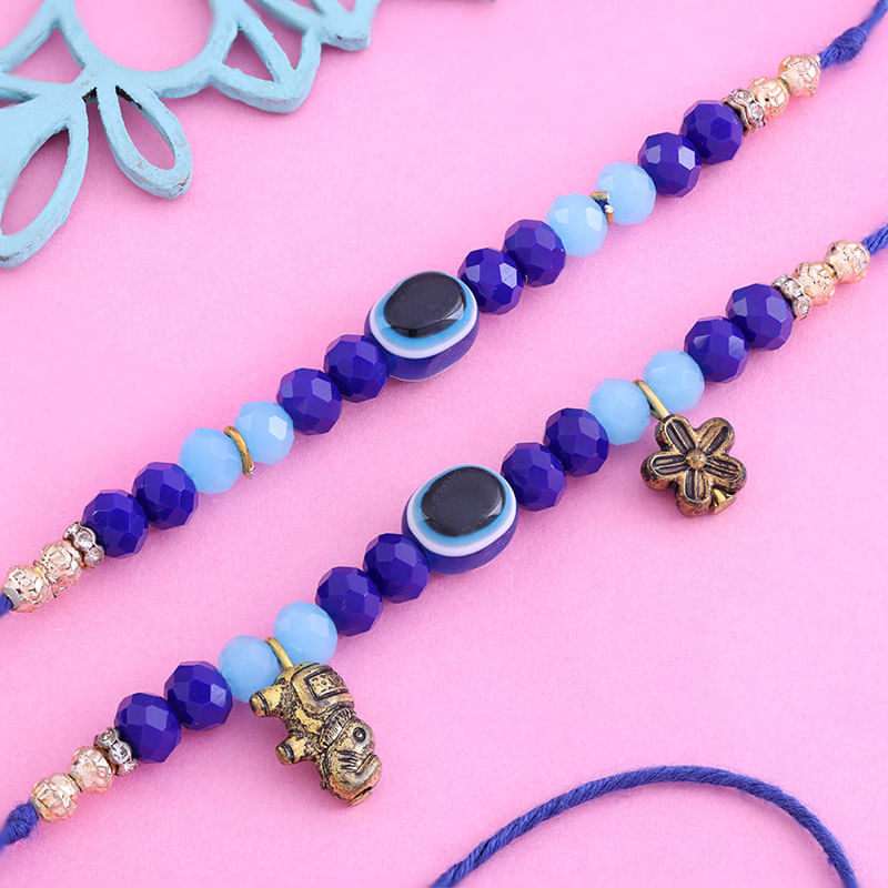 2 Traditional Rakhi Set