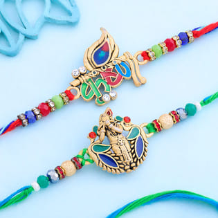 Divine Krishna Rakhi Duo
