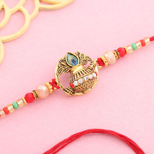 Traditional Kalash Charm Rakhi