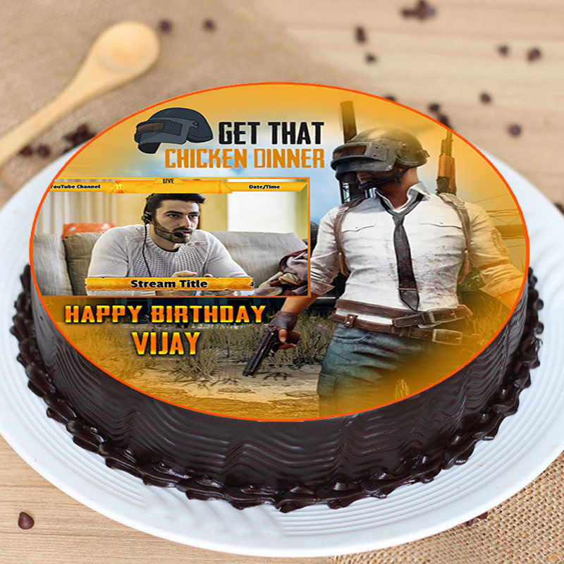 Poster Cake for PUBG Fan