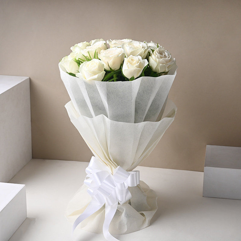 White Roses Bouquet