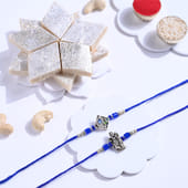 Pure Love Radha Krishna Rakhi Duo With Kaju Katli