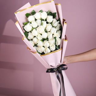 Pure Luxury Of White Roses