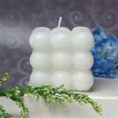 Pure White Diwali Bubble Candle