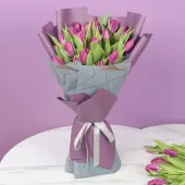 Royal Purple Tulips Bouquet