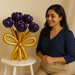 Purple Blossom Balloon Bouquet