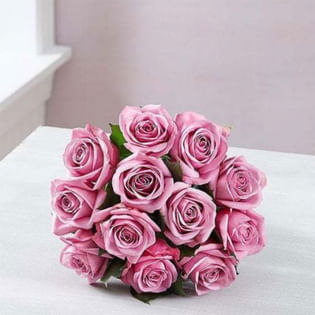 Purple Roses Bunch