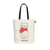 Purrfect Kitty Tote Bag: Purrfect Simple Tote Bag