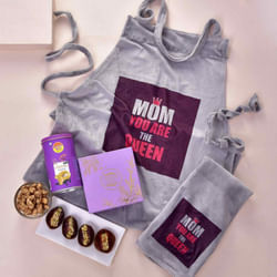 Queen Mom Apron With Stuffed Dates And Roasted Cashew Nut