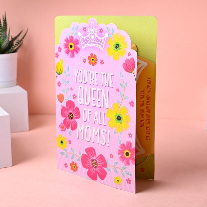 Queen Mom Greeting Card for Mothers Day