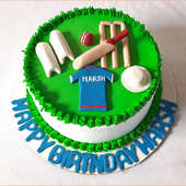 Quirky Cricket Fondant Cake Delivery
